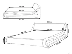 Shop Beliani Parisanky Sametti Hopea 180 X 200 Cm Avignon