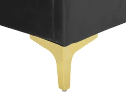 Fashion Beliani Parisanky Sametti Musta 180 X 200 Cm Limoux