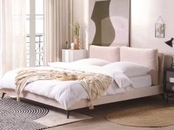 Sängyt<Beliani Parisanky Sametti Pastellipinkki 180 X 200 Cm Melle