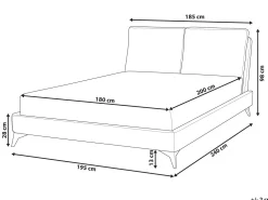 Sängyt<Beliani Parisanky Sametti Pastellipinkki 180 X 200 Cm Melle