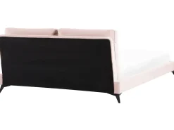 Sängyt<Beliani Parisanky Sametti Pastellipinkki 180 X 200 Cm Melle