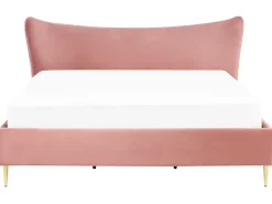 Sängyt<Beliani Parisanky Sametti Persikka 180 X 200 Cm Chaleix