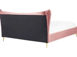 Sängyt<Beliani Parisanky Sametti Persikka 180 X 200 Cm Chaleix