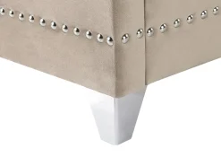 Sängyt<Beliani Parisanky Sametti Ruskeanharmaa 180 X 200 Cm Ayette