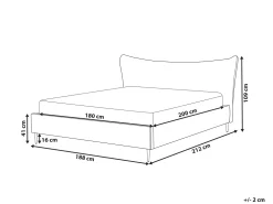 Flash Sale Beliani Parisanky Sametti Ruskeanharmaa 180 X 200 Cm Chaleix