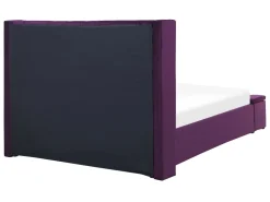 Fashion Beliani Parisanky Sametti Säilytystila Purppura 140 X 200 Cm Noyers