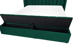 Clearance Beliani Parisanky Sametti Säilytystila Smaragdinvihrea 180 X 200 Cm Noyers