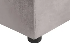 Sängyt<Beliani Parisanky Sametti Säilytystila Harmaa 180 X 200 Cm Noyers