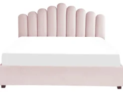 Sängyt<Beliani Parisanky Sametti Säilytystila Pastellipinkki 180 X 200 Cm Vincennes