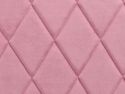 Sängyt<Beliani Parisanky Sametti Säilytystila Vaaleanpunainen 180 X 200 Cm Rochefort