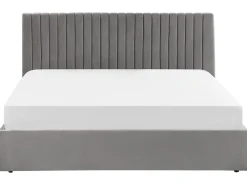 Shop Beliani Parisanky Sametti Säilytystila Harmaa 180 X 200 Cm Vion