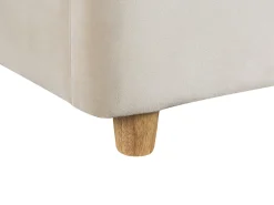 Discount Beliani Parisanky Sametti Säilytystila Vaalea Beige 180 X 200 Cm Batilly