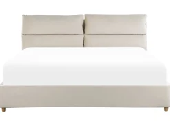 Discount Beliani Parisanky Sametti Säilytystila Vaalea Beige 180 X 200 Cm Batilly