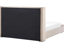 Sängyt<Beliani Parisanky Sametti Säilytystila Beige 180 X 200 Cm Noyers