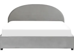 Sängyt<Beliani Parisanky Sametti Säilytystila Vaaleanharmaa 180 X 200 Vaucluse