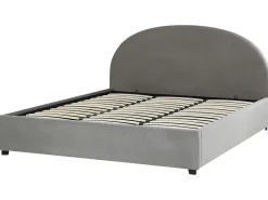 Sängyt<Beliani Parisanky Sametti Säilytystila Vaaleanharmaa 180 X 200 Vaucluse