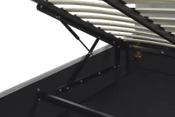 Sängyt<Beliani Parisanky Sametti Säilytystila Vaaleanharmaa 180 X 200 Vaucluse