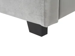 Sängyt<Beliani Parisanky Sametti Säilytystila Vaaleanharmaa 180 X 200 Vaucluse