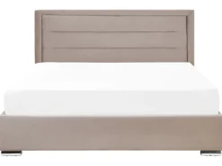 Shop Beliani Parisanky Sametti Säilytystila Ruskeanharmaa 180 X 200 Cm Rouen