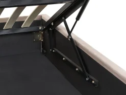 Shop Beliani Parisanky Sametti Säilytystila Ruskeanharmaa 180 X 200 Cm Rouen