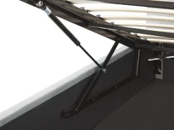 Sängyt<Beliani Parisanky Sametti Säilytystila Vaaleanharmaa 160 X 200 Cm Lorient