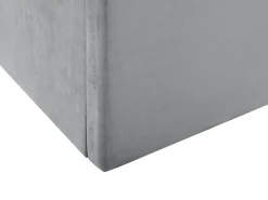 Sängyt<Beliani Parisanky Sametti Säilytystila Vaaleanharmaa 160 X 200 Cm Lorient