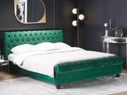 Fashion Beliani Parisanky Sametti Smaragdinvihrea 180 X 200 Cm Avallon