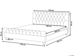 Fashion Beliani Parisanky Sametti Smaragdinvihrea 180 X 200 Cm Avallon
