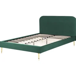 New Beliani Parisanky Sametti Smaragdinvihrea 180 X 200 Cm Flayat