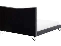 Sängyt<Beliani Parisanky Sametti Tummanharmaa 180 X 200 Cm Lannion