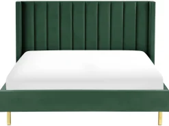 Sängyt<Beliani Parisanky Sametti Tummanvihrea 180 X 200 Cm Villette