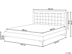 Cheap Beliani Parisanky Sametti Tummanvihrea 180 X 200 Cm Limoux