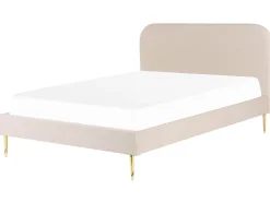 Fashion Beliani Parisanky Sametti Vaalea Beige 180 X 200 Cm Flayat