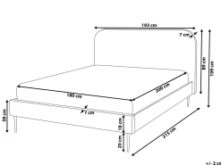 Fashion Beliani Parisanky Sametti Vaalea Beige 180 X 200 Cm Flayat