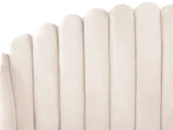 Sängyt<Beliani Parisanky Sametti Vaalea Beige 180 X 200 Cm Ambillou