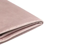 Sängyt<Beliani Parisanky Sametti Vaaleanpunainen 140 X 200 Cm Fitou