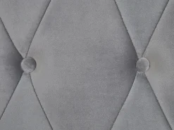 New Beliani Parisanky Sametti Vaaleanharmaa 180 X 200 Cm Cavaillon