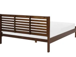 Sängyt<Beliani Parisanky Tumma Kumipuu 180 X 200 Cm Carnac