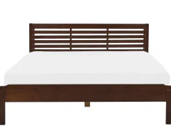 Sängyt<Beliani Parisanky Tumma Kumipuu 180 X 200 Cm Carnac