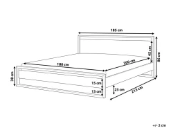 Sängyt<Beliani Parisanky Tumma Puu 180 X 200 Cm Giulia