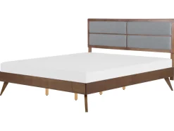 Clearance Beliani Parisanky Tumma Puu/Harmaa 180 X 200 Cm Poissy