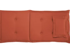 Sale Beliani Parvekekalustesetti Akaasiapuinen Terrakotan Varisilla Pehmusteilla Java