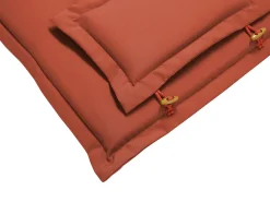 Sale Beliani Parvekekalustesetti Akaasiapuinen Terrakotan Varisilla Pehmusteilla Java