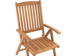 Sale Beliani Parvekekalustesetti Akaasiapuinen Terrakotan Varisilla Pehmusteilla Java