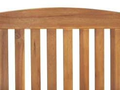 Sale Beliani Parvekekalustesetti Akaasiapuinen Terrakotan Varisilla Pehmusteilla Java