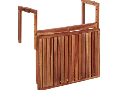 Best Sale Beliani Parvekepoyta 60X40 Cm Puinen Tumma Udine