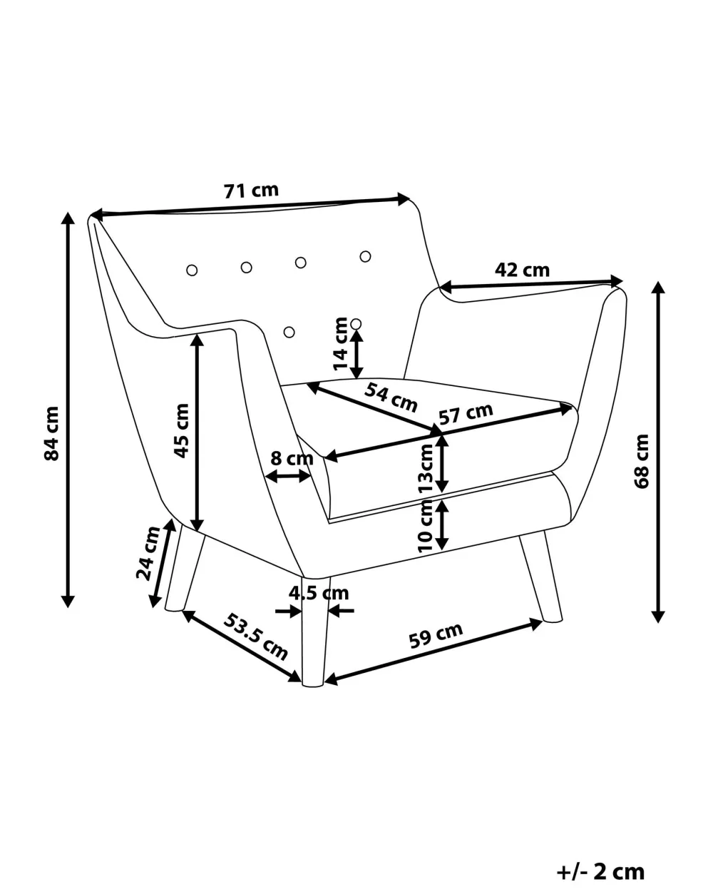 Nojatuolit<Beliani Pastelliroosa Nojatuoli Drammen