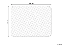 Flash Sale Beliani Patjansuojus Japara-Puuvilla 160 X 200 Cm Pumori