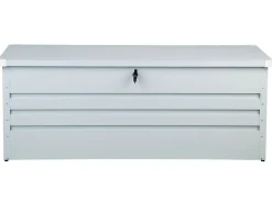 Ulkokalusteet<Beliani Pehmustelaatikko Teraksinen Vaaleanharmaa 165X70 Cm Cebrosa