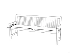 Tekstiilit<Beliani Pehmustetyyny Puutarhatuoliin Terrakotta Vivara